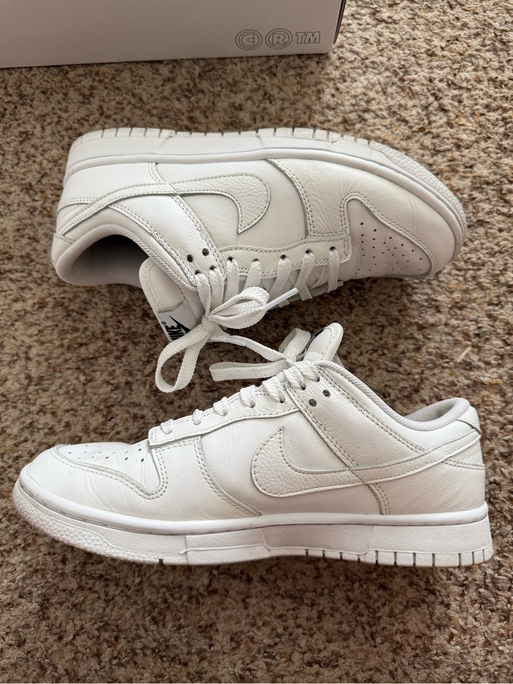 Nike dunk low all white
